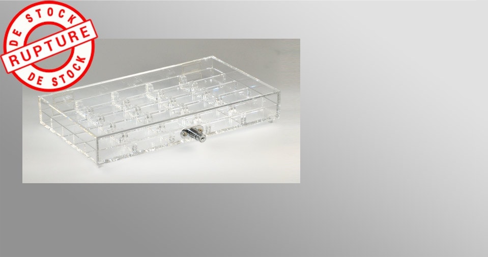 Coffret acrylique 500 jetons