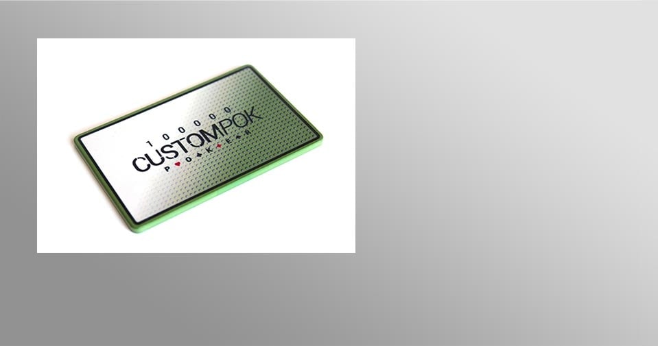 Plaque de poker Custompok verte          100 000