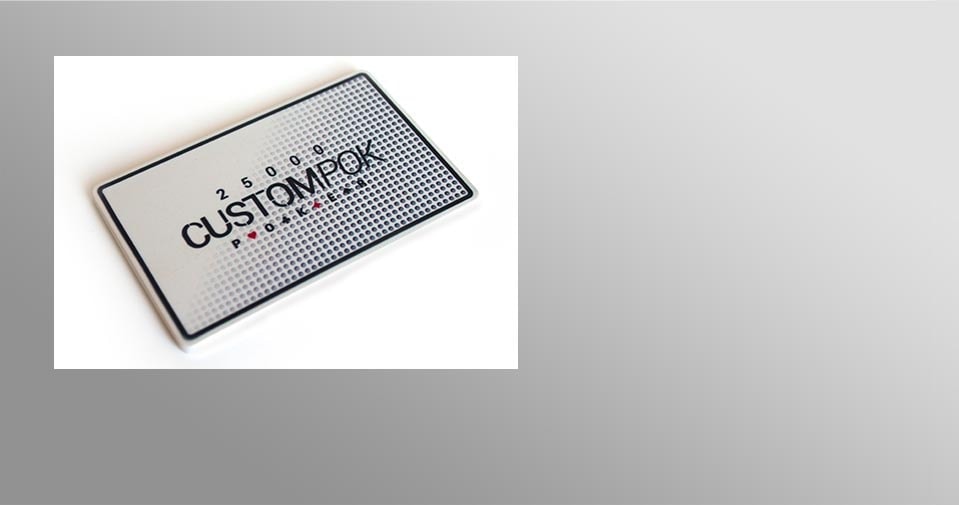 Plaque de poker Custompok blanche          25 000