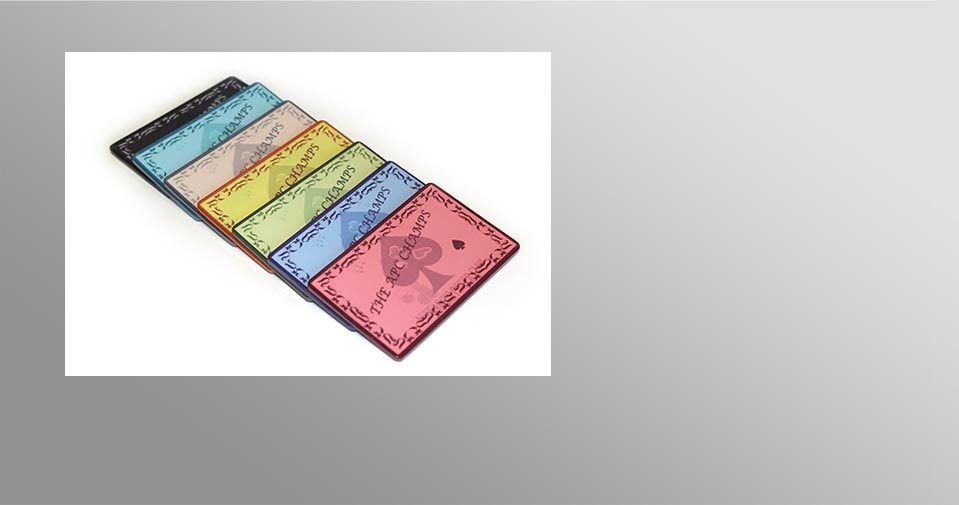 Plaque de poker personnalisée