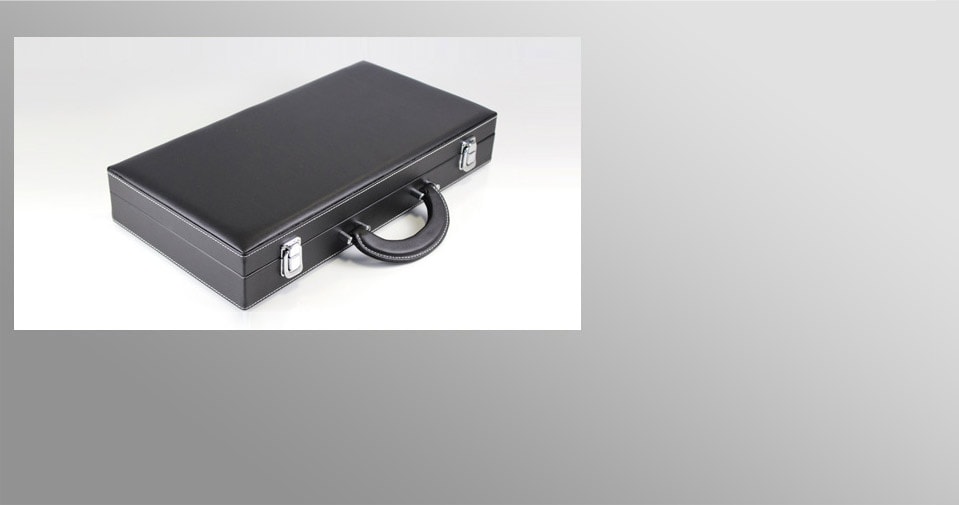 Mallette de rangement simili cuir 300 jetons