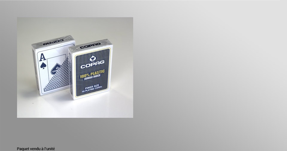 Cartes COPAG bleues 100% plastique