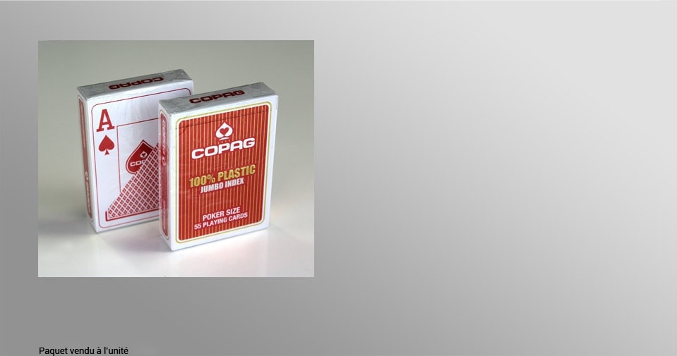 Cartes COPAG rouges index JUMBO