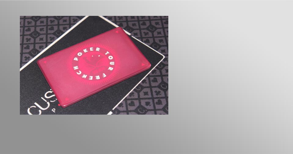 Plaque de poker French Poker Tour rouge 100 000